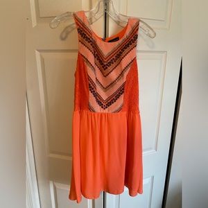 My Michelle tangerine orange summer dress size 11